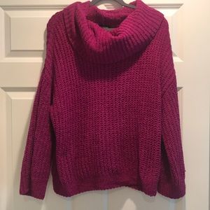 Express chenille pink sweater